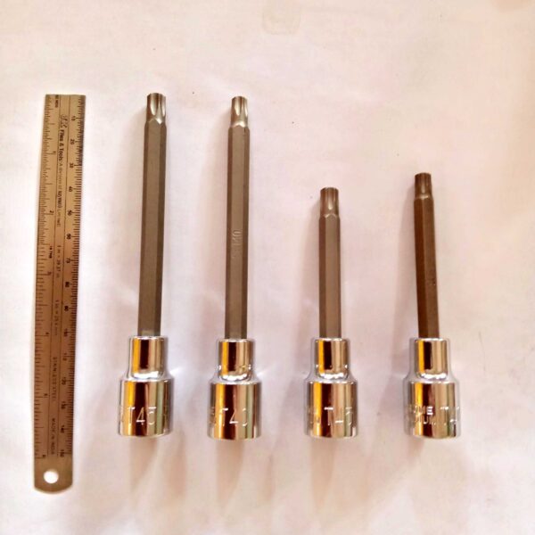 Combo set of Torx Bit Socket 1/2" Sq. Drive-Bits Socket-LONG-Pack Of 4 T40/45 - Image 5