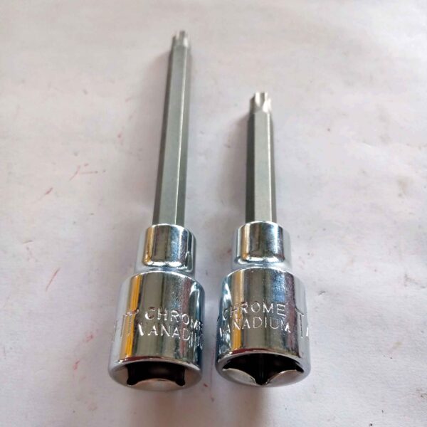 Combo set of Torx Bit Socket 1/2" Sq. Drive-Bits Socket-LONG-Pack Of 2 T45 - Image 3