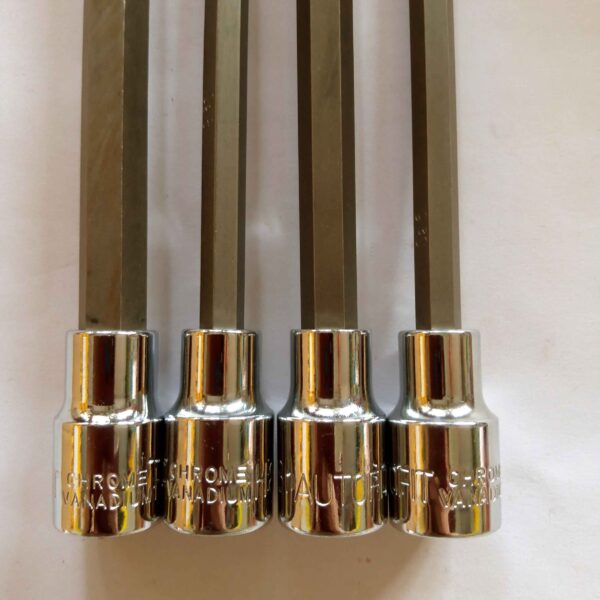 Combo set of HEX Bit Socket 1/2" Sq. Drive-EX.LONG-Pack Of 4 H6/8/10/12 - Image 3