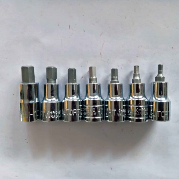 Combo set of HEX Bit Socket 1/2" Sq. Drive-Pack Of 7 pcs H4/5/6/7/8/10/12 - Image 5