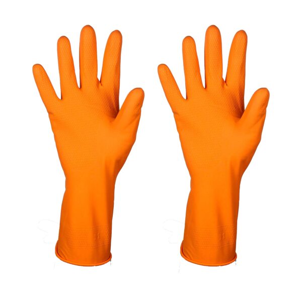 KBS Soft Touch-Industrial Reusable Rubber Hand Gloves, Stretchable - 10 pcs Set - Image 4