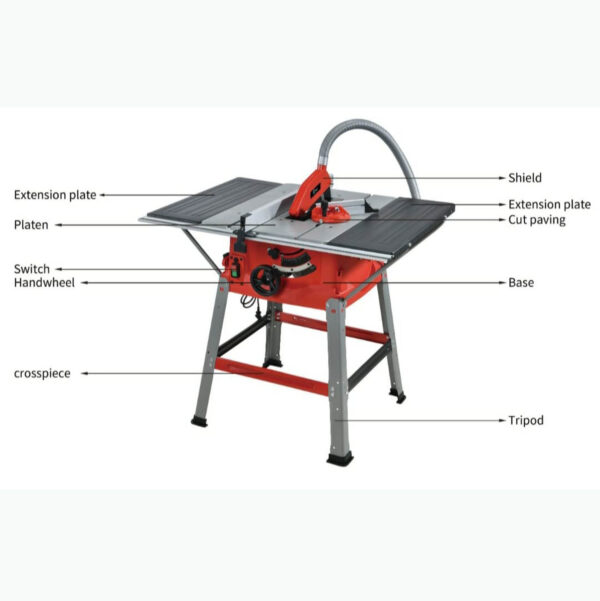 BLUTEC WOOD TABLE SAW 10A-255mm-1800 Watt - Image 9