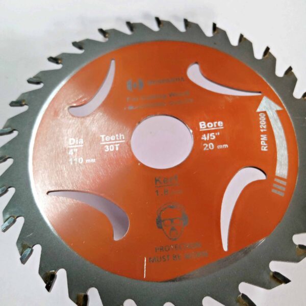 HUSPANDA- CARBIDE TIPPED SAW BLADE FOR WOOD 4"-110mm-30Teeth-2 PCS SET - Image 5