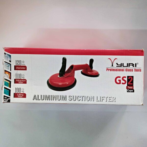 YURI-Heavy Duty Professional Aluminium Double Vacuum Suction Cup Lifter/Gripper for Tiles/Glass/Metal - Image 10