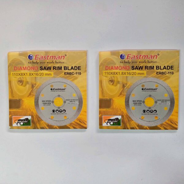 EASTMAN DIAMOND BLADES FOR GRANITE 110MM RIM-2 PCS - Image 7