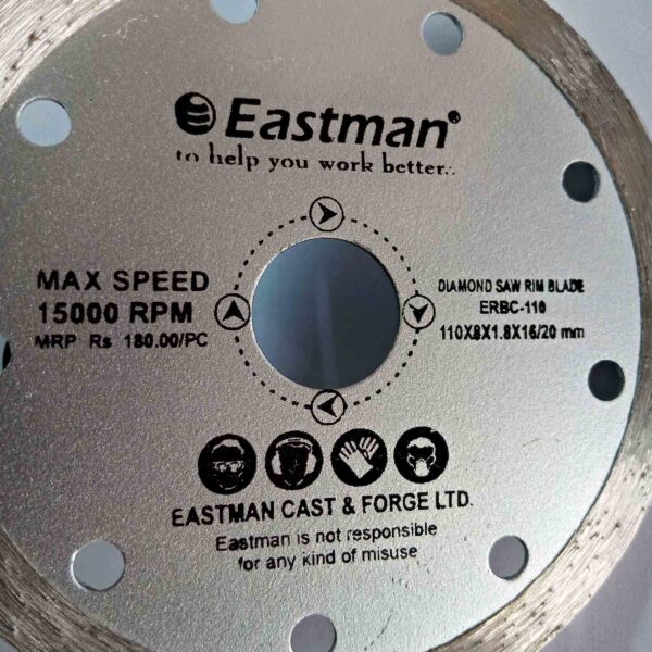 EASTMAN DIAMOND BLADES FOR GRANITE 110MM RIM-2 PCS - Image 6