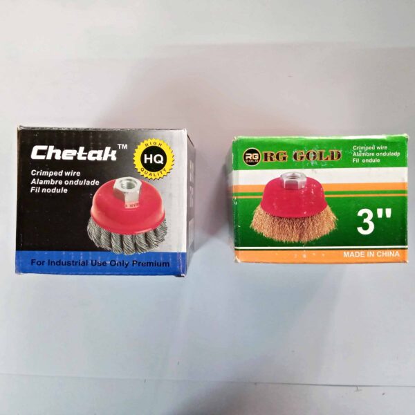 Chetak+RG Gold Combo Steel Twisted Cup Brush (3 inch), Brass Circle Wire Brush (3 inch) - Image 6