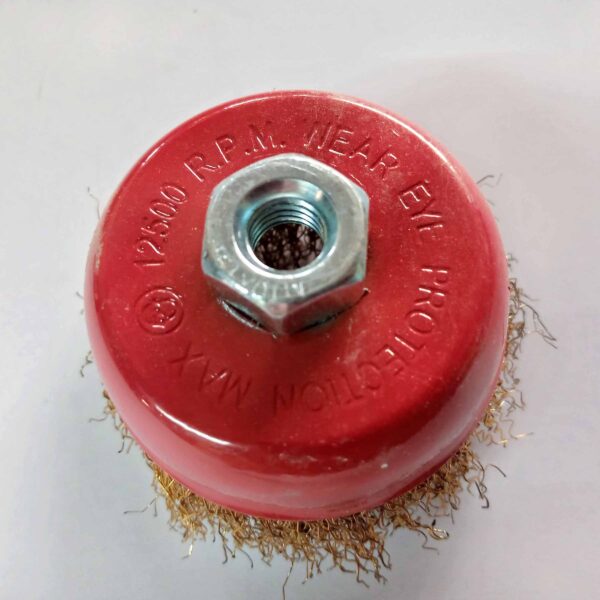 Chetak+RG Gold Combo Steel Twisted Cup Brush (3 inch), Brass Circle Wire Brush (3 inch) - Image 3