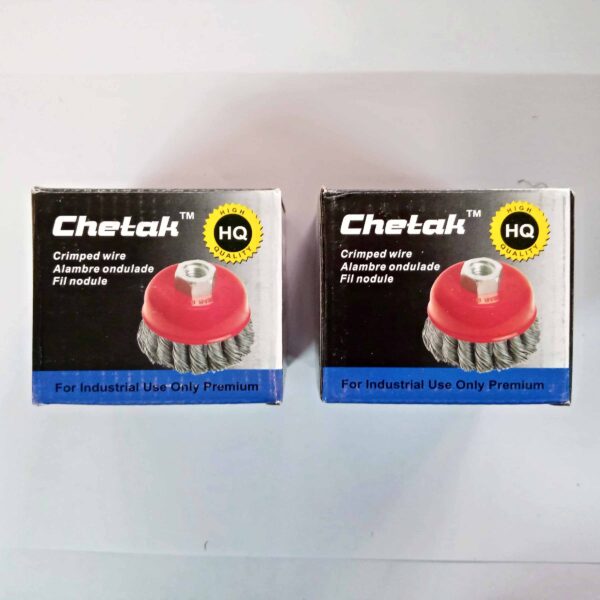 Chetak Steel Twisted Cup Brush (3 inch) 2 Pcs Set - Image 7