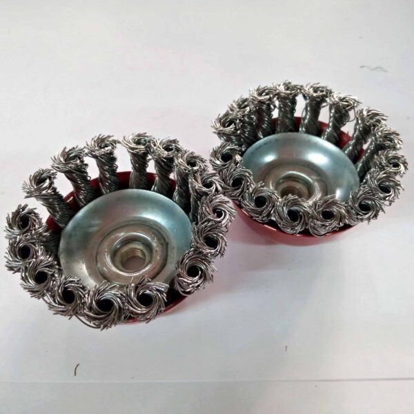 Chetak Steel Twisted Cup Brush (3 inch) 2 Pcs Set - Image 5