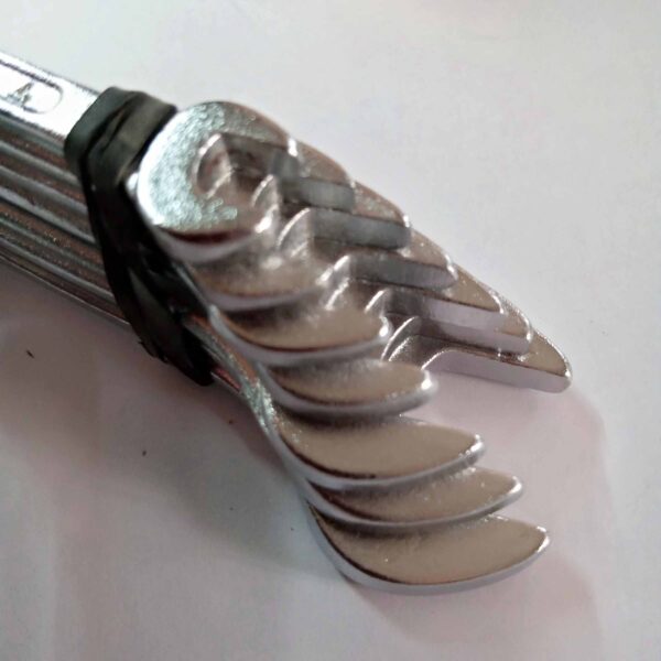 TECTOOL- 6X7 TO 20X22 - 8PCS Double Sided Open End Wrench  (Pack of 8 Pcs) - Image 2