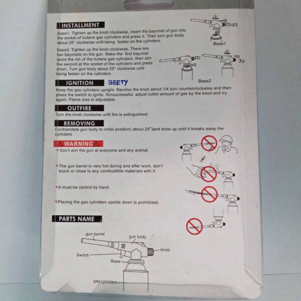 Cyclone Flame-High Power Butane / LPG Gas Brazing Torch/Butane Heat Gun / Torch - Image 7