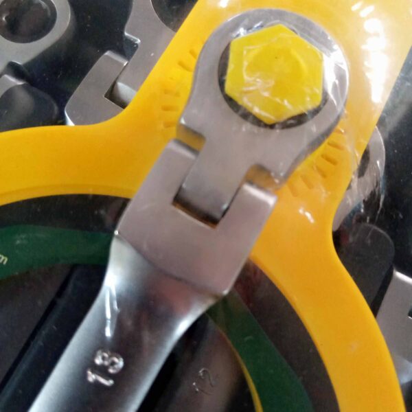 Ratchet Wrench 180° flexible Dual Head Combination Spanner set of 7pcs - Image 2