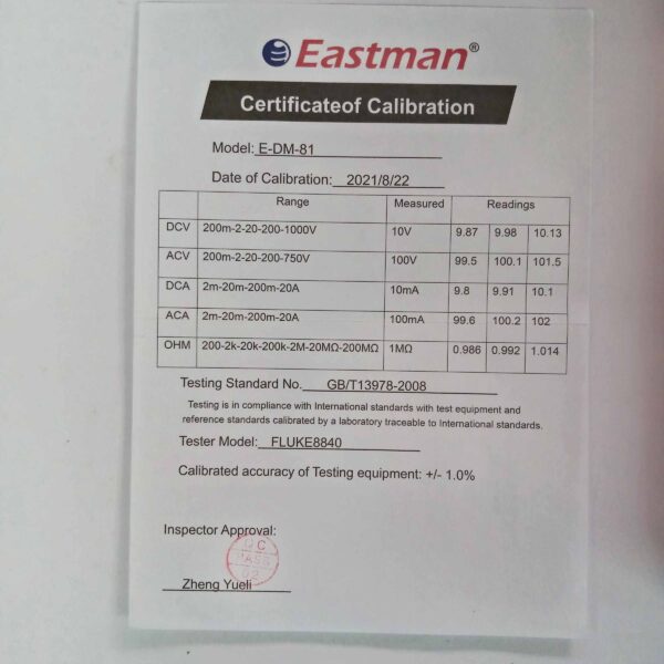 EASTMAN-Digital Multimeter ED-DM-81 Volt Multi-meter HEAVY - Image 9