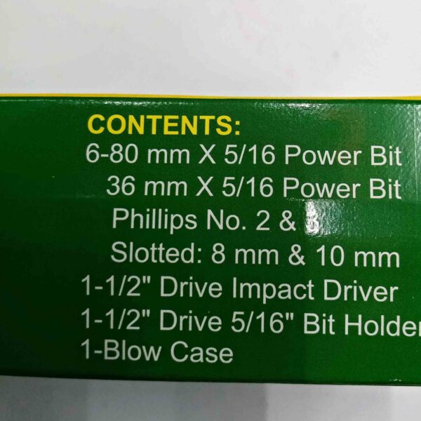 EASTMAN EID-2500-02 Steel Impact Driver Bit Set CRV Bits, Silver 7Pcs Set - Image 6