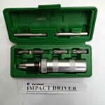 EASTMAN EID-2500-02 Steel Impact Driver Bit Set CRV Bits, Silver 7Pcs Set