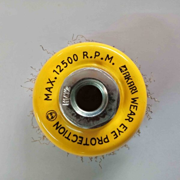 AKARI Brass Circle Wire Brush (3 inch) 2 Pcs Set M14 - Image 5