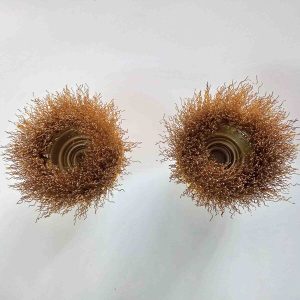 AKARI Brass Circle Wire Brush (3 inch) 2 Pcs Set M14 - Image 6