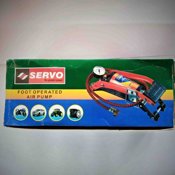 SERVO-SINGLE CYLINDER Steel Chrome Plated Air Foot Pump - Image 9