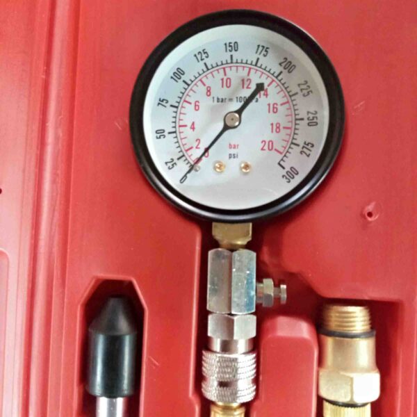 PROCUT Automotive Petrol/Gas Engine Cylinder Compression Tester Gauge Kit - Image 3