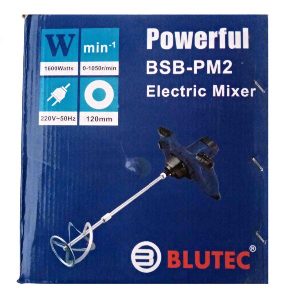 BLUTEC-Heavy Electric Putty Mixer 1600W/1050 rpm For Efficient Mixing of Paint And Wall Putty,Copper Motor - Image 12