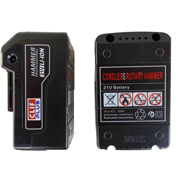 CLIF PLUS - SDS Plus 21V Cordless Battery Operated 26mm Rotary Hammer - Image 10