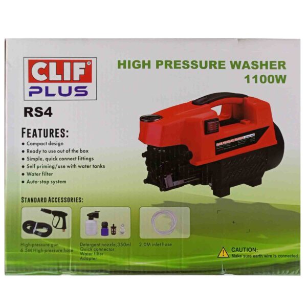 CLIF PLUS- Multipurpose Electric Pressure Washer (RS-4)-1100W, 80-110BAR - Image 2