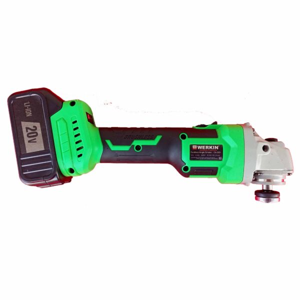 WERKIN-20V Brushless Cordless Angle Grinder 100/115mm with 4.0Ah Li-ion Double Battery - Image 10