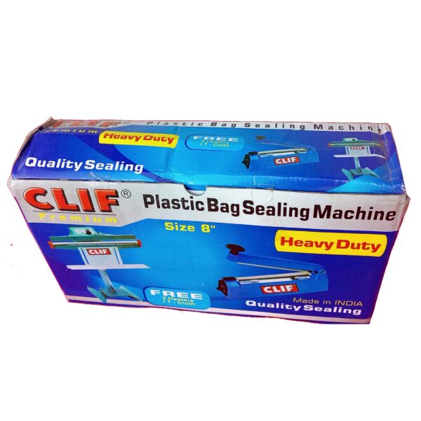 CLIF Premium-  8" Inch 200mm-Heavy Duty Electric Heat Sealing Machine for Plastic Bags - Durable Metal Body - Image 5