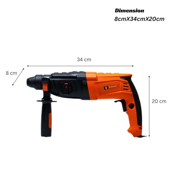 HUSPANDA- HEAVY DUTY DEMOLITION ROTARY HAMMER 26MM REVERSIBLE - Image 13