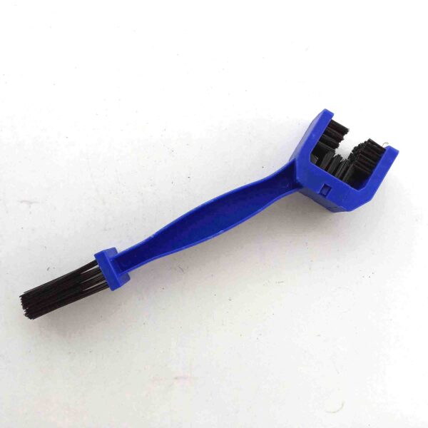 Multi-Purpose 2 Pcs-Bike Chain Cleaner Brush with Soft & Long Bristles Ideal for Quick Cleaning of Cycles, Motorcycles (Blue) - Image 2