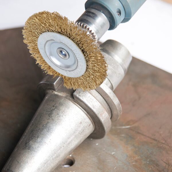 GENERIC Brass Wire Brush Multipurpose Set to Remove Paint, Dust, Dirt, Medium (Golden) - Set of 5 Pcs - Image 7