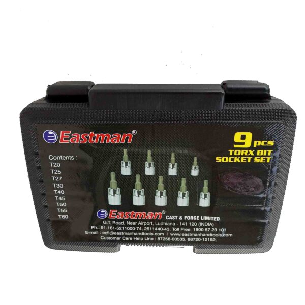EASTMAN- E3014- 9-Piece 1/2'' Drive Torx Bit Socket Set - Image 5