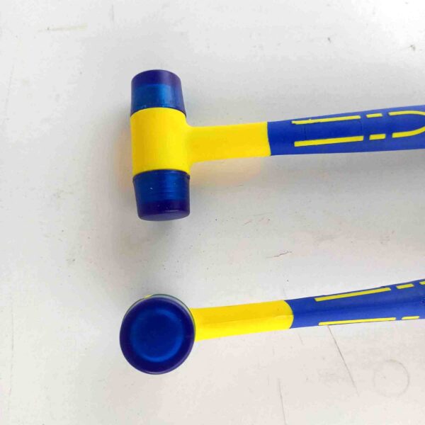 Long Lasting Double Faced 25mm Hammer-2Pcs set Nylon Hammer Head, Rubber Mallet Head.(Color: Blue) - Image 3