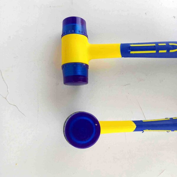 Long Lasting Double Faced 40mm Hammer-2Pcs set Nylon Hammer Head, Rubber Mallet Head.(Color: Blue) - Image 4