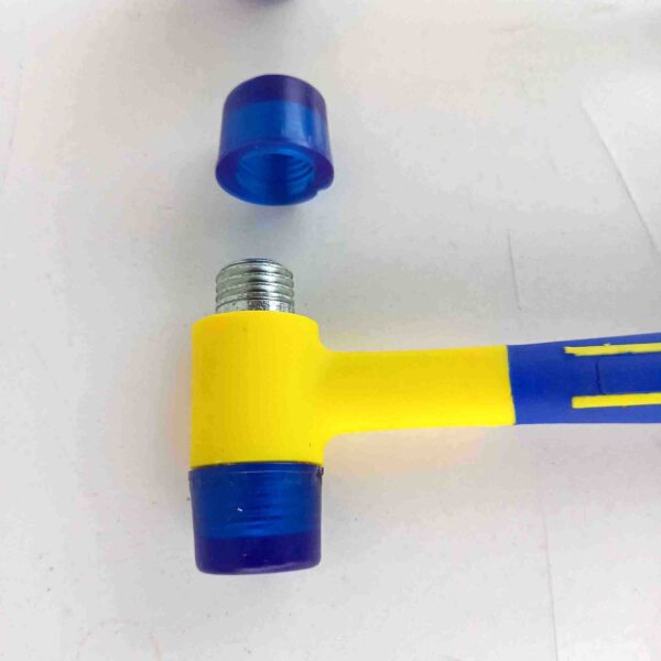 Long Lasting Double Faced 40mm Hammer-2Pcs set Nylon Hammer Head, Rubber Mallet Head.(Color: Blue) - Image 5