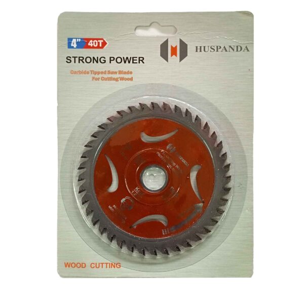 HUSPANDA- CARBIDE TIPPED SAW BLADE FOR WOOD 4"-110mm-40 Teeth-2 PCS SET - Image 8