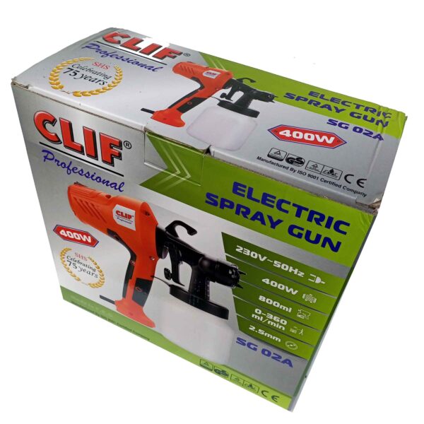 IMG_20220617_172650_441 CLIF Professional Electric HVLP Paint Spray Gun 400W - Portable Painting/Spraying Machine -Fast Air Painting Tool - Image 9