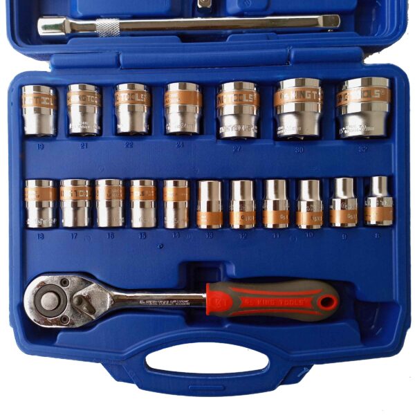 IMG_20220617_174027_161 GS KING TOOLS  24 PCS 1/2" DRIVE HEX SOCKET SET HEAVY DUTY - Image 2