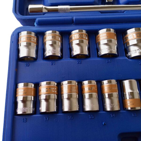 IMG_20220617_174051_775 GS KING TOOLS  24 PCS 1/2" DRIVE HEX SOCKET SET HEAVY DUTY - Image 5
