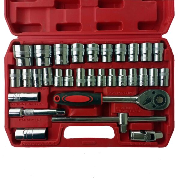 GENERIC Heavy Duty Hex Socket Tools Wrench 1/2" DR. Socket Set - Image 2