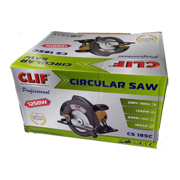 CLIF-CS-185- 7 inch Corded Electric Circular Saw Adjustable Cutting Depth/Bevel Cutting - Image 12