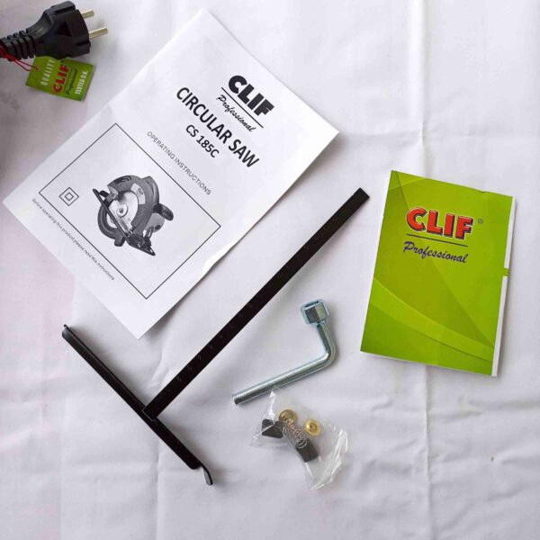 CLIF-CS-185- 7 inch Corded Electric Circular Saw Adjustable Cutting Depth/Bevel Cutting - Image 9