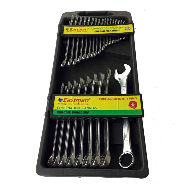 IMG_20220829_154646_911 EASTMAN - 6mm TO 32mm--CRV-25 Pcs Combination spanner Wrench Set - Image 4