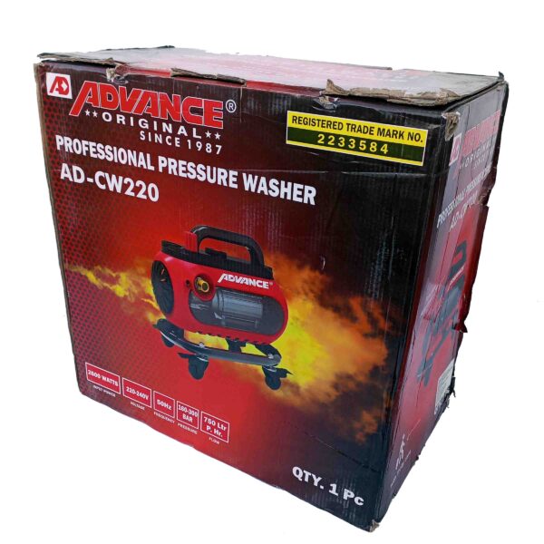 ADVANCE Professional-Heavy Duty Multipurpose Electric Pressure Washer (AD-CW220)-2600W, 160-300BAR - Image 15