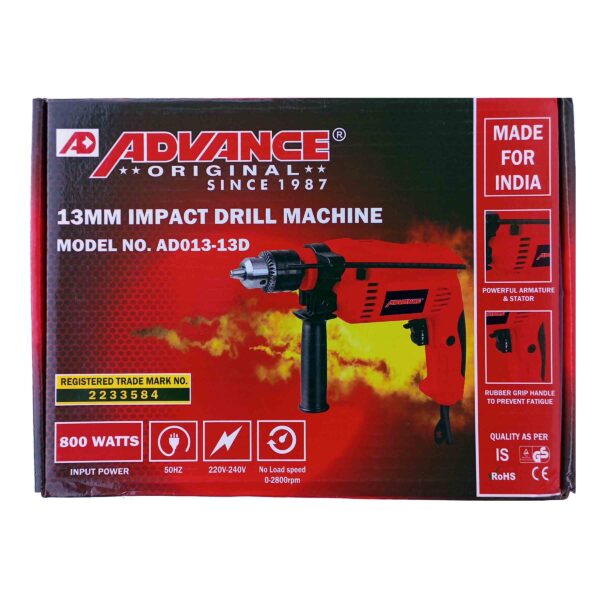 ADVANCE 13 MM IMPACT DRILL MACHINE REVERSIBLE ID13E SERIES - Image 8