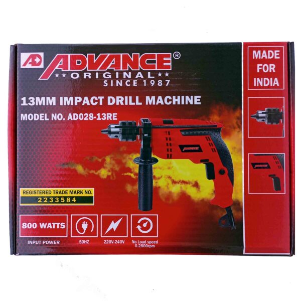 ADVANCE 13 MM IMPACT DRILL MACHINE REVERSIBLE ID13RE SERIES - Image 9