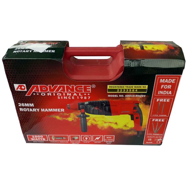 ADVANCE- HEAVY DUTY DEMOLITION ROTARY HAMMER 26MM REVERSIBLE - Image 15