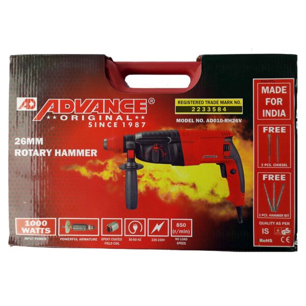 ADVANCE- HEAVY DUTY DEMOLITION ROTARY HAMMER 26MM REVERSIBLE - Image 13
