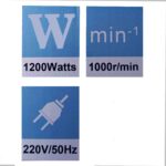 BLUTEC -Heavy Electric Paint Mixer 1200W/1000 RPM For Efficient Mixing of Paint And Wall Putty, Copper Motor - Image 18